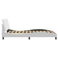 thumbnail image 6 of vidaXL Bed Frame with LED Light Platform Base Bedroom Furniture Faux Leather, 6 of 8