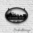 thumbnail image 3 of Handmadetneonsign Custom Outdoor Welcome to My Farm Hanging Metal Sign, Farm Name Sign Outdoor, 3 of 4