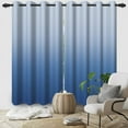 thumbnail image 5 of Nanqianyi Blue Blackout Curtains Filtering Light Window Curtain 2 Panels for Bedroom, Gradient Print Grommet Drapes for Living Room,42x84 inch, 5 of 8