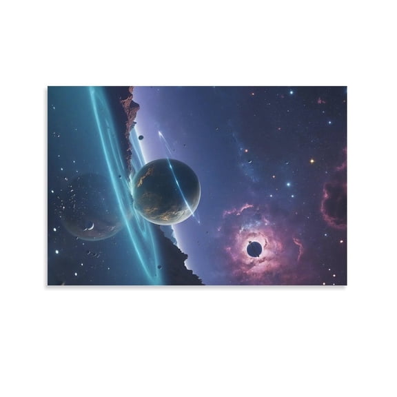 Galaxy Space Universe Planet Poster (11) Posters Art Print Wall Photo Paint Poster Hanging Picture Family Bedroom Decor Gift 16x24inch(40x60cm)