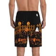 thumbnail image 3 of Bixox Men's Happy Halloween printed lightweight casual shorts, soft sleep shorts with pockets., 3 of 7
