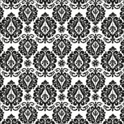 Domestic Bandanna 22"x22"-white Damask