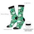 thumbnail image 2 of Yiaed Sheep Zzz Print Great elasticity Crew Socks Sports socks for Men and Women, 2 of 5