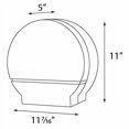 thumbnail image 2 of ERERLOU RD0026-03F Single Roll Jumbo Tissue Dispenser with Core Adaptor, White Translucent, 2 of 2