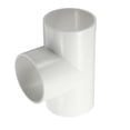 thumbnail image 1 of Uxcell 1Pcs 3" Tee 3 Vías Conector de Accesorios de Tubo, Accesorio de Esquina de Grado de Construcción de Muebles para Estructura de Soporte de Estante de Jardín Conexión de Carpa, Blanco, 1 of 6