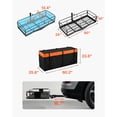 thumbnail image 3 of VEVOR Attelage Pliant de 500 lbs Porte-Bagages avec Filet de Chargement, 3 of 9