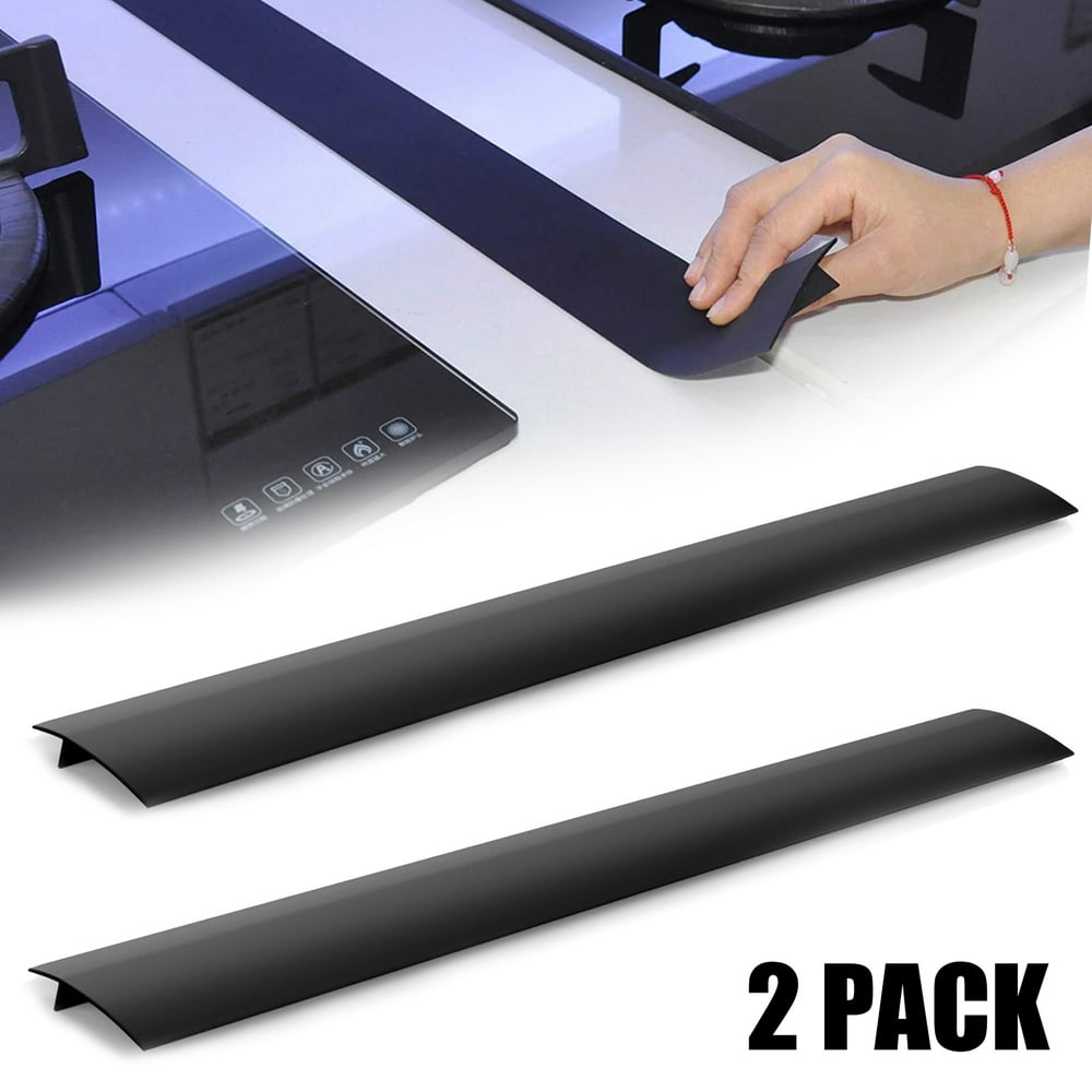 TSV Kitchen Silicone Gap Cover, 2Pcs Silicone Kitchen Stove Counter Gap