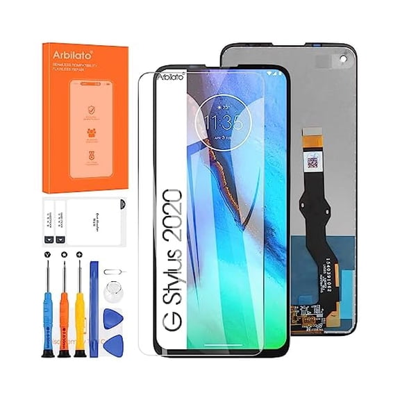 Screen for Motorola Moto G Stylus 2020 Screen Replacement for Moto G8 Stylus LCD Screen XT2043,XT2043-4 Touch Display Digitizer Assembly Repair Parts（Black）