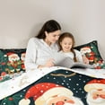 thumbnail image 4 of Manfei Christmas Santa Claus 7-Piece Twin Bedding Sets,Kawaii Wild Mushroom Bedding Comforter Set,Rustic Cardinal Birds Sheet Sets For Girls Boys,Microfiber Bedroom Decor Reversible, 4 of 8