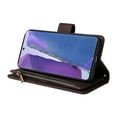 thumbnail image 2 of Case for Samsung Galaxy Note 20 5G Cover Zipper Pocket Wallet Case Magnetic Protective - Braun, 2 of 5