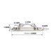 thumbnail image 4 of Riwesomey Bow Chock Boat Supplies Line Cleat Acero inoxidable Tamaño compacto Exquisito Hardware de cubierta de ahorro de espacio de larga Bombillas para automóviles, 4 of 6