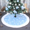 thumbnail image 1 of Blue Christmas Tree Decoration Skirt for Merry Christmas Party Decoration, 1 of 2