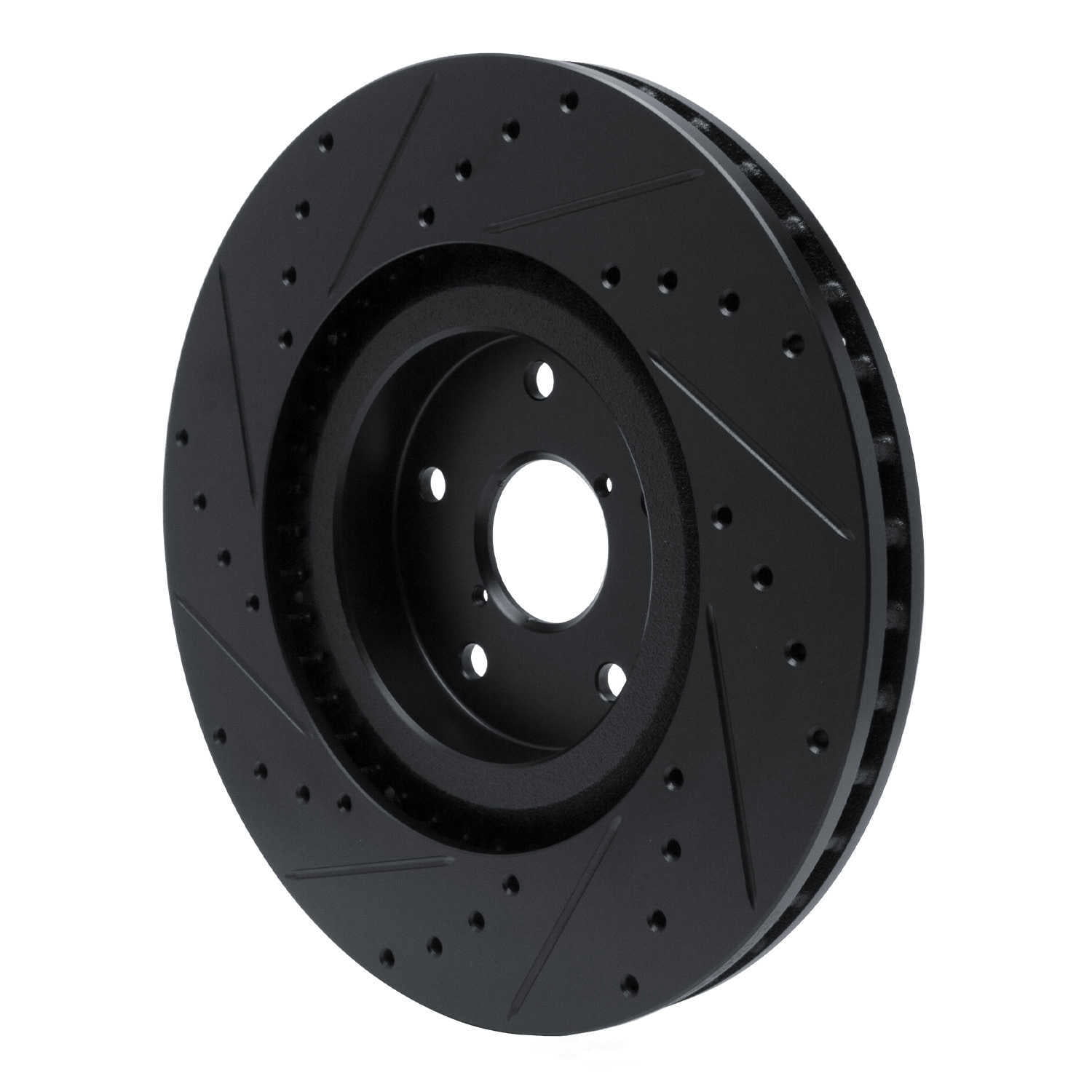 Dynamic Friction Company 633-13043R DFC Brake Rotor - Drilled And Slotted - Black