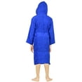 thumbnail image 3 of SKYLINEWEARS Terry Cloth 100% Cotton Kids Boys Girls Hooded Bathrobe Blue Size 4, 3 of 4