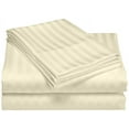 thumbnail image 4 of Home Design 1800 Series Luxurious Hotel Stripe Sheet Sets (King, Ivory), 4 of 5