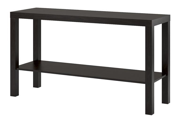 Mainstays Parsons Console Table, Multiple Colors Available - Black Oak - 2