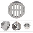 thumbnail image 2 of Stainless Steel Round Drain For Exterior Drains, Anti Blocking Design Anti Clogging Drain, Easy Installation With Clamp, Suitable For Outdoor Yard Use And Various Floor Applications (4 Variants), 2 of 5