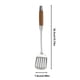 thumbnail image 3 of Xihbxyly Espátula Ranurada, Material Duradero de Acero Inoxidable, Mango de Madera para Un Agarre Cómodo, Resistente para Wok y Barbacoa, Apta para Lavavajillas, 15,7 Pulgadas de Largo, Perfecta para, 3 of 6