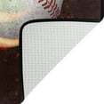 thumbnail image 5 of SKYSONIC 36x24in Dirty Baseball Area Rug, The Air on Fire Floor Carpet for Indoor Living Dining Room Bedroom, 5 of 7