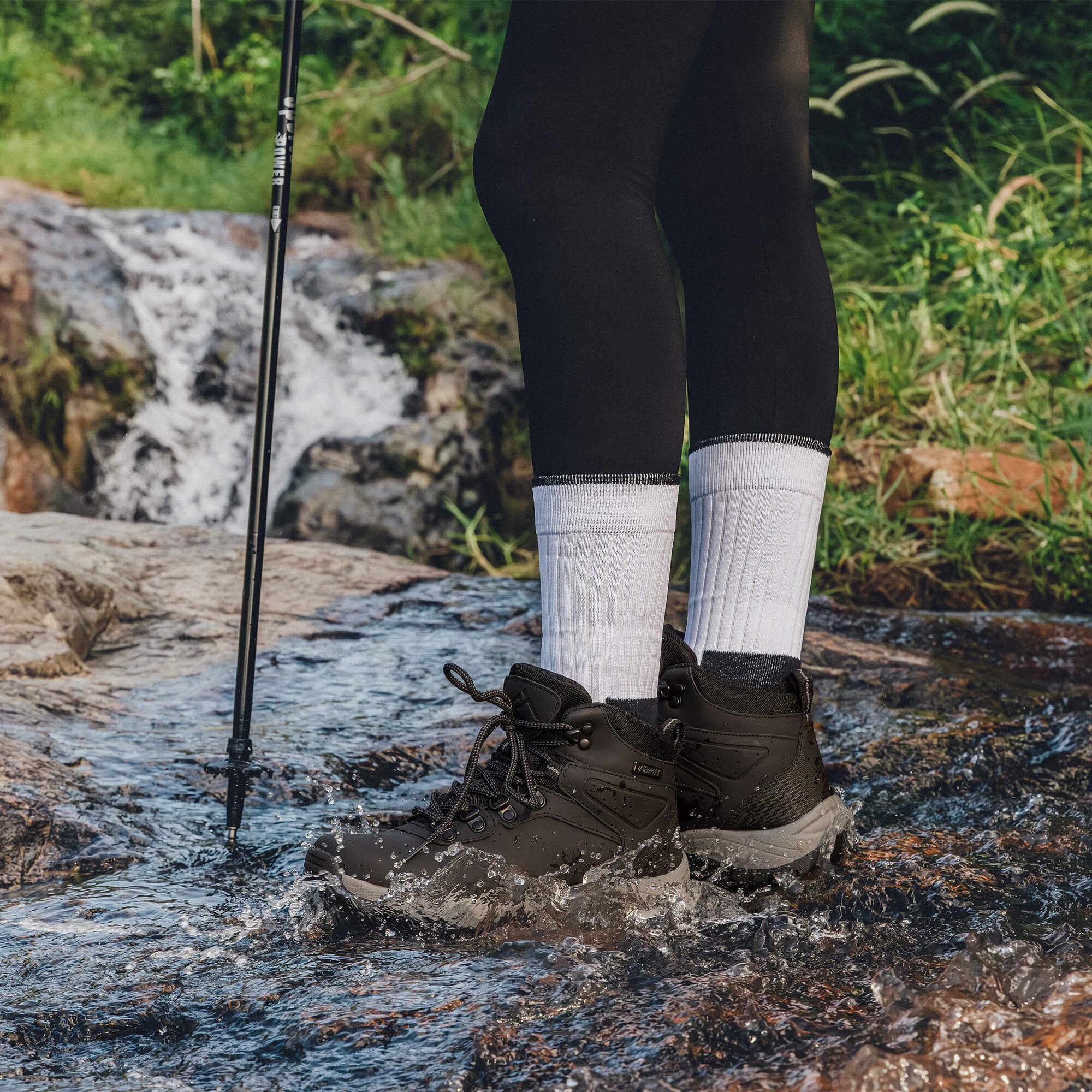 CC-Los Women's Hiking Boots Waterproof Outdoor Trekking Camping Trail Hiking Shoes Size 5.5-10.5