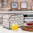 thumbnail image 5 of KLL Camp Van Print 2 Slice Toaster Dust Covers Kitchen Small Appliance Cover with 2 Pockets,Can hold Jam Spreader Knife & Toaster Tongs (11.4 x 7.9 x 7.5), 5 of 6