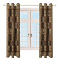 thumbnail image 4 of Bohemia Study Room Living Kitchen Bedroom For Blackout Curtain Printed 2 Panels, 4 of 6