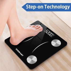 INSMART Smart Body Weight Scale Digital Bathroom Scale Body Composition Body  Weight Balance Bioimpedance Scale BMI Floor Scales