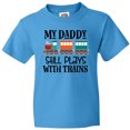 thumbnail image 3 of Inktastic Daddy Still Plays With Trains Youth T-Shirt, 3 of 5