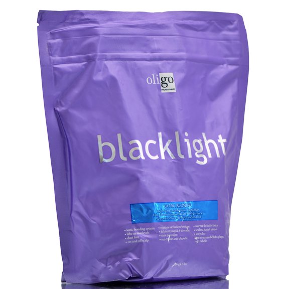 {2 lbs} Oligo Blacklight Extra Blonde High Performance Ionic Lightener w/ SLEEKSHOP Hair Rat Tail Steel Pin Comb for Scalp