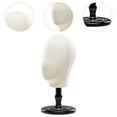 thumbnail image 6 of EHJRE Mannequin Head Model with Base Hat Display Stand for Headwear Jewellery Home Black Base, 6 of 9