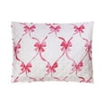 thumbnail image 6 of Modern Heirloom Abigail Bow Pink 3-Piece Quilt Set, Full/Queen, All Ages, 6 of 6