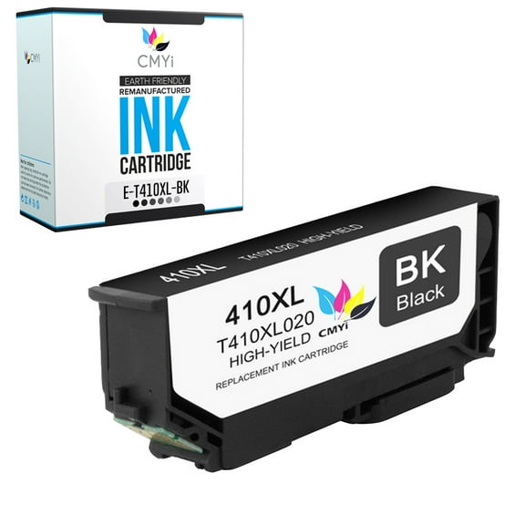 CMYi 410XL Black 1-Pack Ink Cartridge compatible for Epson 410XL - Expression XP-540, XP-7100, XP-530, XP-630, XP-635, XP-640, and XP-830 (1 Black)