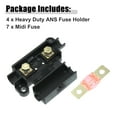 thumbnail image 3 of 50A Fuse Kit 4 ANS Holders 7 x 50 AMP Fuses Replacement for Car Auto Dual Battery Universal, 3 of 6