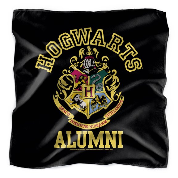 Harry Potter Hogwarts Alumni Crest Bandana (21 in x 21 in)
