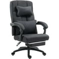 thumbnail image 1 of Toytexx Ergonomic Fabric Office Chair with Footrest, Lumbar Support & Swivel Wheels – Black, 1 of 6