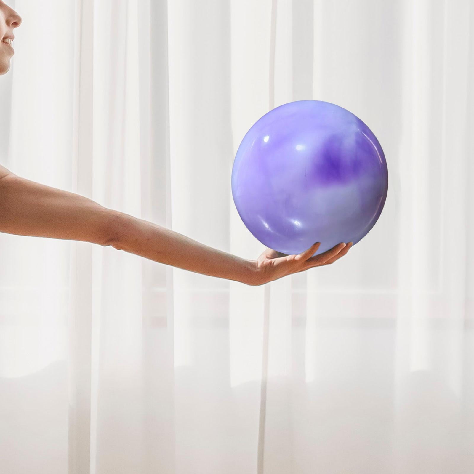 DimyFew Fitness Ball 18cm PVC Rhythmic Gymnastic Ball Dance Practice Inflatable Exercise Cloud Purple