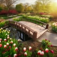 thumbnail image 3 of SamsGazebos 6 Foot Japanese Garden Bridge, Brown, 3 of 9