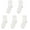 White, variant on SERISIMPLE Kids Bamboo School Socks Thin Quarter Ankle Boys and Girls Socks Stretch Cuffs 5 Pairs (Assorted, Medium)