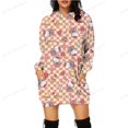 thumbnail image 3 of Sudadera de gran tamaño para mujer, con estampado de HELLO KITTY, cuello redondo, manga larga, estilo vintage, ropa informal para mujer, otoño y primavera, ajustada, 3 of 5