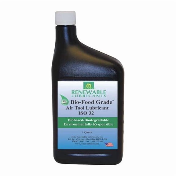 Renewable Lubricants 32 oz., Bottle, Vegetable Oil, Yellow 87461