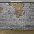 thumbnail image 6 of Ambesonne Vintage Place Mats Set of 4, Countries Continents, Standard Size, Pale Grey Pale Brown, 6 of 6
