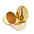 thumbnail image 6 of EclipseJewels 12 Pcs Golden Plastic Easter Eggs – 3.1 Inch Empty Eggs for DIY Decorating, Basket Stuffers & Egg Hunts, Reusable Easter Egg Kit for Party Favors & Games,Gold, 6 of 6