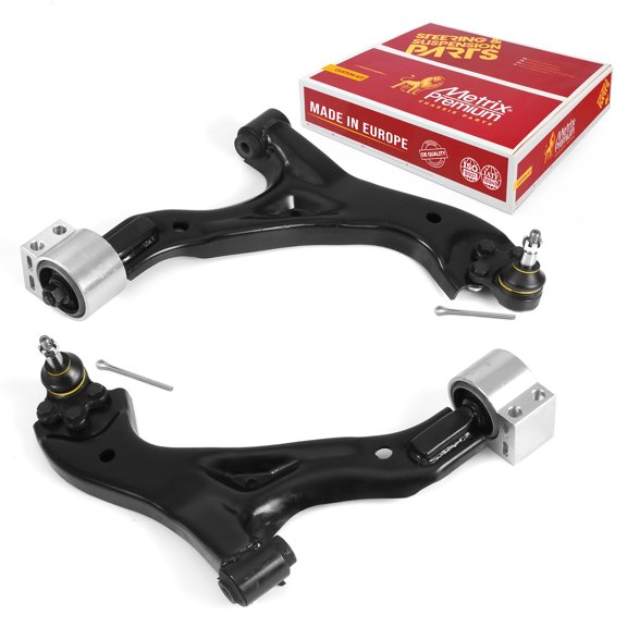Metrix Premium Chassis Parts - Front Left & Right Lower Control Arm w Ball Joint & Bushing Assembly Kit Fits 05-09 Chevrolet Equinox, 06-09 Pontiac Torrent, RK621136, RK621129, Made in Europe