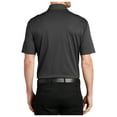 thumbnail image 2 of Yellow Rooster Mens Short Sleeve Heathered Silk Touch Polo Black Heather XS, 2 of 7