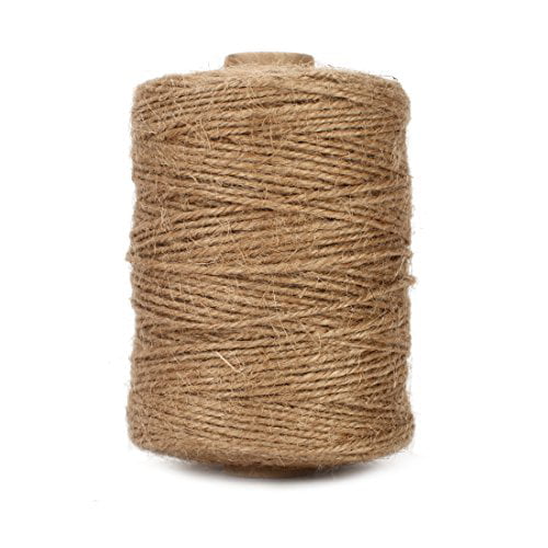 Wrapping 335 Feet 2mm Jute Rope Gift Twine Packing String for Craft Projects Tenn Well Jute Twine String Black Gardening Applications