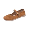thumbnail image 3 of YOUYEDIAN Mary Jane Shoes Women Fashion Round Toe Casual Flats Versatile Single Strap Design Comfy Dress Shoes, 3 of 5