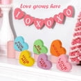 thumbnail image 6 of Valentines Day Decorations Wooden Sign, 6 Piece Small Heart Shaped Decor, Love Candy Table Centerpiece for Tiered Tray, Home, Kitchen, Rustic Living Room, Shelf, Wedding, Party (6 Colors Set), 6 of 8