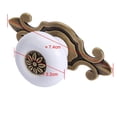 thumbnail image 2 of NUOLUX 2pcs Vintage Retro Style Cabinet Cupboard Drawer Door Knobs Metal Pull Handles (White+Bronze), 2 of 6