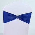 thumbnail image 1 of Xiao Hua 10 lazos elásticos de licra para sillas, ideales para Navidad, bodas, banquetes, decoración, fiestas, compromisos, cumpleaños, graduaciones y reuniones (azul real)., 1 of 5