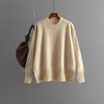 thumbnail image 2 of Womens Sweaters, Fall Sweaters for Women, Crewneck Solid Color Pullover, Long Sleeve Loose Thin Knit for Autumn and Winter Layering, 2 of 4